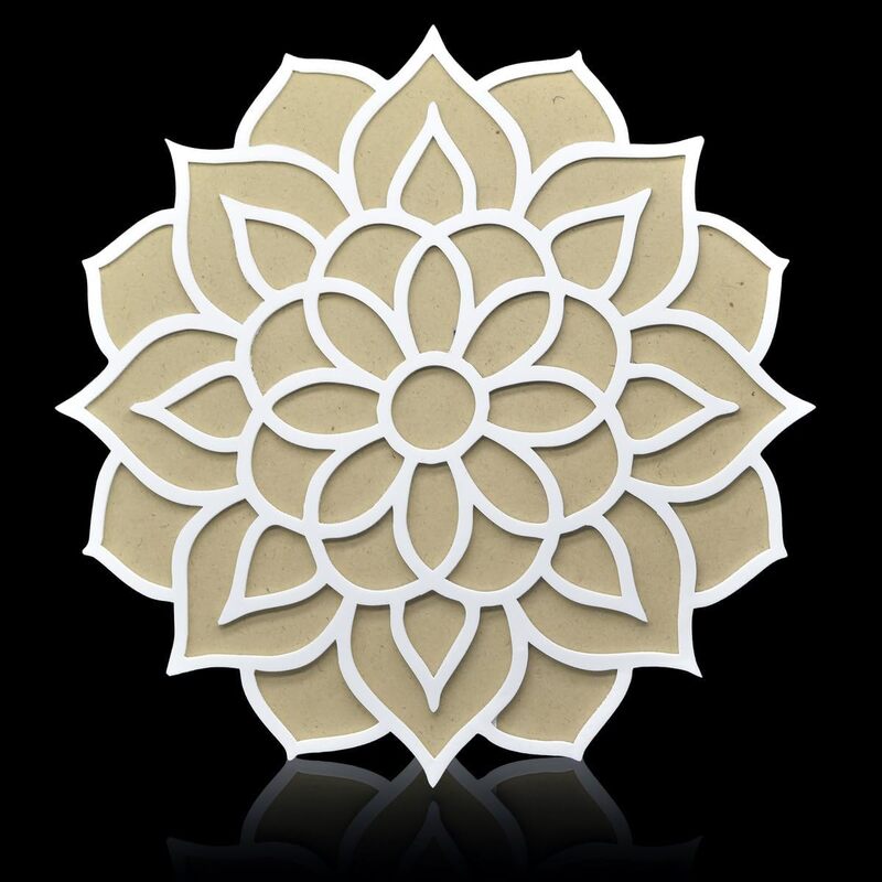 Rangoli Template Mat withMDF Rangoli Stencil I Rangoli FreeI Rangoli for Festivals, Pooja, Home