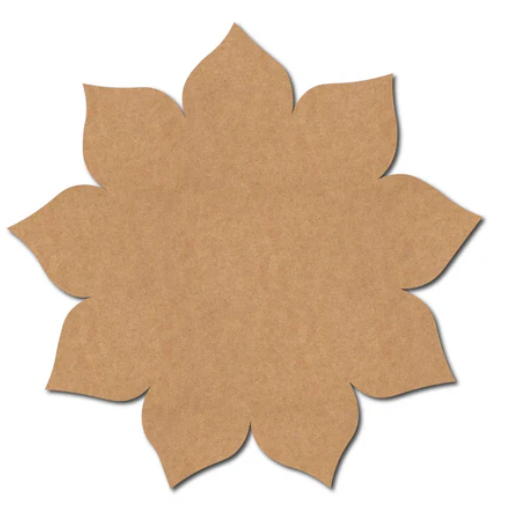 Mandala Flower Cutout MDF SN02 Mandala Flower Cutout MDF SN02