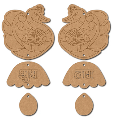 Peacocks Shubh Labh Pre Marked Base MDF